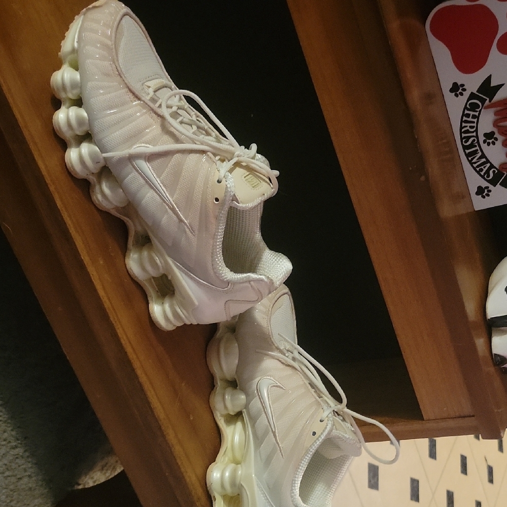 Nike Women's White Sneakers with Unique Sole